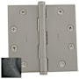 Baldwin 4-1/2" Wide Plain Bearing Square Corner Mortise Door Hinge from the Estate Collection - Single Hinge Distressed Oil Rubbed Bronze