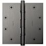 Baldwin 4-1/2" Wide Ball Bearing Square Corner Mortise Door Hinge from the Estate Collection - Single Hinge Lifetime Graphite Nickel