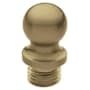 Baldwin Solid Brass Ball Tip Finial for Radius Corner Hinges (Quantity 2) Vintage Brass