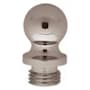 Baldwin Solid Brass Ball Tip Finial for Radius Corner Hinges (Quantity 2) Lifetime Polished Nickel