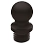 Baldwin Solid Brass Ball Tip Finial for Radius Corner Hinges (Quantity 2) Venetian Bronze