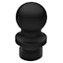 Baldwin Solid Brass Ball Tip Finial for Radius Corner Hinges (Quantity 2) Satin Black