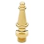Baldwin Solid Brass Steeple Tip Finial for Radius Corner Hinges (Quantity 2) Lifetime Polished Brass
