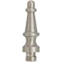 Baldwin Solid Brass Steeple Tip Finial for Radius Corner Hinges (Quantity 2) Lifetime Satin Nickel
