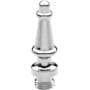 Baldwin Solid Brass Steeple Tip Finial for Radius Corner Hinges (Quantity 2) Polished Chrome