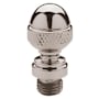 Baldwin Solid Brass Acorn Tip Finial for Square Corner Hinges (Quantity 2) Lifetime Polished Nickel