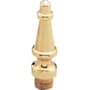 Baldwin Steeple Tip Finial for Estate Square Corner Hinges (Quantity 2) Lifetime Polished Brass