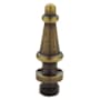 Baldwin Steeple Tip Finial for Estate Square Corner Hinges (Quantity 2) Satin Brass and Black