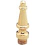 Baldwin Steeple Tip Finial for Estate Square Corner Hinges (Quantity 2) Satin Brass and Brown