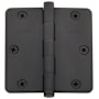 Baldwin 3.5" x 3.5" Solid Brass 1/4" Radius Corner Plain Bearing Mortise Hinge - Single Hinge Oil Rubbed Bronze