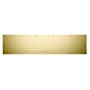 Baldwin Commercial Grade 8 Inch x 34 Inch Solid Brass Kick Plate Lifetime PVD Satin Brass