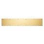 Baldwin 6 Inch x 34 Inch Solid Brass Kick Plate Satin Brass and Black