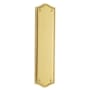 Baldwin 2-3/4 Inch x 10-7/8 Inch Solid Brass Bristol Style Push Plate Lifetime Polished Brass