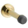 Baldwin 3 Inch Baseboard Mounted Rigid Door Stop Non-Lacquered Brass
