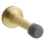 Baldwin 3 Inch Baseboard Mounted Rigid Door Stop Satin Brass and Brown