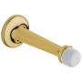 Baldwin 3-3/4 Inch Solid Brass Base Mounted Door Bumper Lifetime Polished Brass
