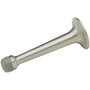 Baldwin 3-3/4 Inch Solid Brass Base Mounted Door Bumper Satin Nickel