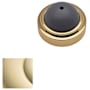 Baldwin 1-3/4 Inch Diameter Convex Wall Mounted Flush Bumper Lifetime Polished Brass
