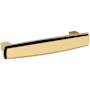 Baldwin Severin Fayerman 4 Inch Center to Center Bar Cabinet Pull from the Estate Collection Lifetime Polished Brass