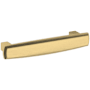Baldwin Severin Fayerman 4 Inch Center to Center Bar Cabinet Pull from the Estate Collection Lifetime Satin Brass