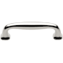 Baldwin Severin Fayerman 4 Inch Center to Center Handle Cabinet Pull from the Estate Collection Lifetime Polished Nickel