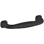 Baldwin Severin Fayerman 4 Inch Center to Center Handle Cabinet Pull from the Estate Collection Satin Black