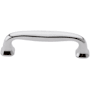 Baldwin Severin Fayerman 4 Inch Center to Center Handle Cabinet Pull from the Estate Collection Polished Chrome