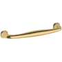 Baldwin Severin Fayerman 6 Inch Center to Center Handle Cabinet Pull from the Estate Collection Lifetime Polished Brass
