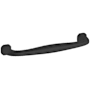 Baldwin Severin Fayerman 6 Inch Center to Center Handle Cabinet Pull from the Estate Collection Satin Black