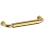 Baldwin Hollywood Hills 4 Inch Center to Center Handle Cabinet Pull from the Estate Collection Lifetime Satin Brass
