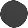 Baldwin Contemporary 1-1/2 Inch Mushroom Cabinet Knob from the Estate Collection Satin Black