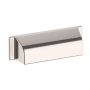 Baldwin Transitional 4 Inch Center to Center Cup Cabinet Pull from the Estate Collection Lifetime Polished Nickel
