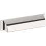 Baldwin Transitional 6 Inch Center to Center Cup Cabinet Pull from the Estate Collection Lifetime Polished Nickel