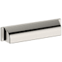 Baldwin Transitional 6 Inch Center to Center Cup Cabinet Pull from the Estate Collection Satin Nickel