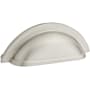 Baldwin Cup 4 Inch Center to Center Cup Cabinet Pull from the Estate Collection Satin Nickel