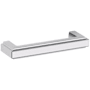 Baldwin Raised 4 Inch Center to Center Handle Cabinet Pull from the Estate Collection Polished Chrome
