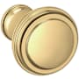 Baldwin Severin Fayerman 1 Inch Mushroom Cabinet Knob from the Estate Collection Non-Lacquered Brass