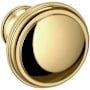 Baldwin Severin Fayerman 1-1/4 Inch Mushroom Cabinet Knob from the Estate Collection Lifetime Polished Brass