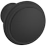 Baldwin Severin Fayerman 1-1/4 Inch Mushroom Cabinet Knob from the Estate Collection Satin Black