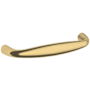 Baldwin Oval 4 Inch Center to Center Handle Cabinet Pull from the Estate Collection Lifetime Satin Brass