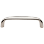 Baldwin Oval 4 Inch Center to Center Handle Cabinet Pull from the Estate Collection Lifetime Polished Nickel