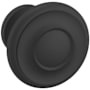 Baldwin Dominion 1-1/4 Inch Mushroom Cabinet Knob from the Estate Collection Satin Black