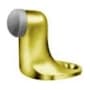 Baldwin 2 Inch Solid Brass Floor Mounted Door Stop Non-Lacquered Brass