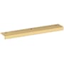 Baldwin Edge Pull 6 Inch Center to Center Finger Cabinet Pull from the Estate Collection Lifetime Polished Brass