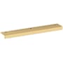 Baldwin Edge Pull 6 Inch Center to Center Finger Cabinet Pull from the Estate Collection Non-Lacquered Brass