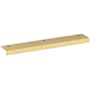 Baldwin Edge Pull 6 Inch Center to Center Finger Cabinet Pull from the Estate Collection Lifetime Satin Brass