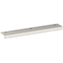 Baldwin Edge Pull 6 Inch Center to Center Finger Cabinet Pull from the Estate Collection Satin Nickel