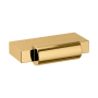 Baldwin Modern 1-7/8 Inch Long Rectangular Cabinet Pull from the Estate Collection Non-Lacquered Brass