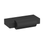 Baldwin Modern 1-7/8 Inch Long Rectangular Cabinet Pull from the Estate Collection Satin Black