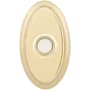Baldwin 3" x 2" Illuminated Oval Door Bell from the Estate Collection Lifetime Polished Brass